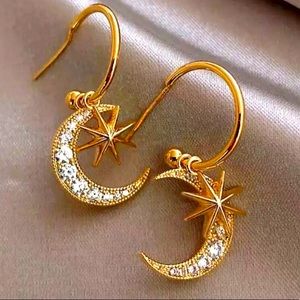 Moon And Star Earrings